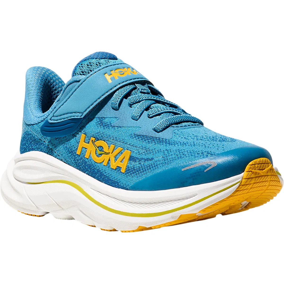 HOKA Clifton 10 Velcro Løbesko Børn Blue