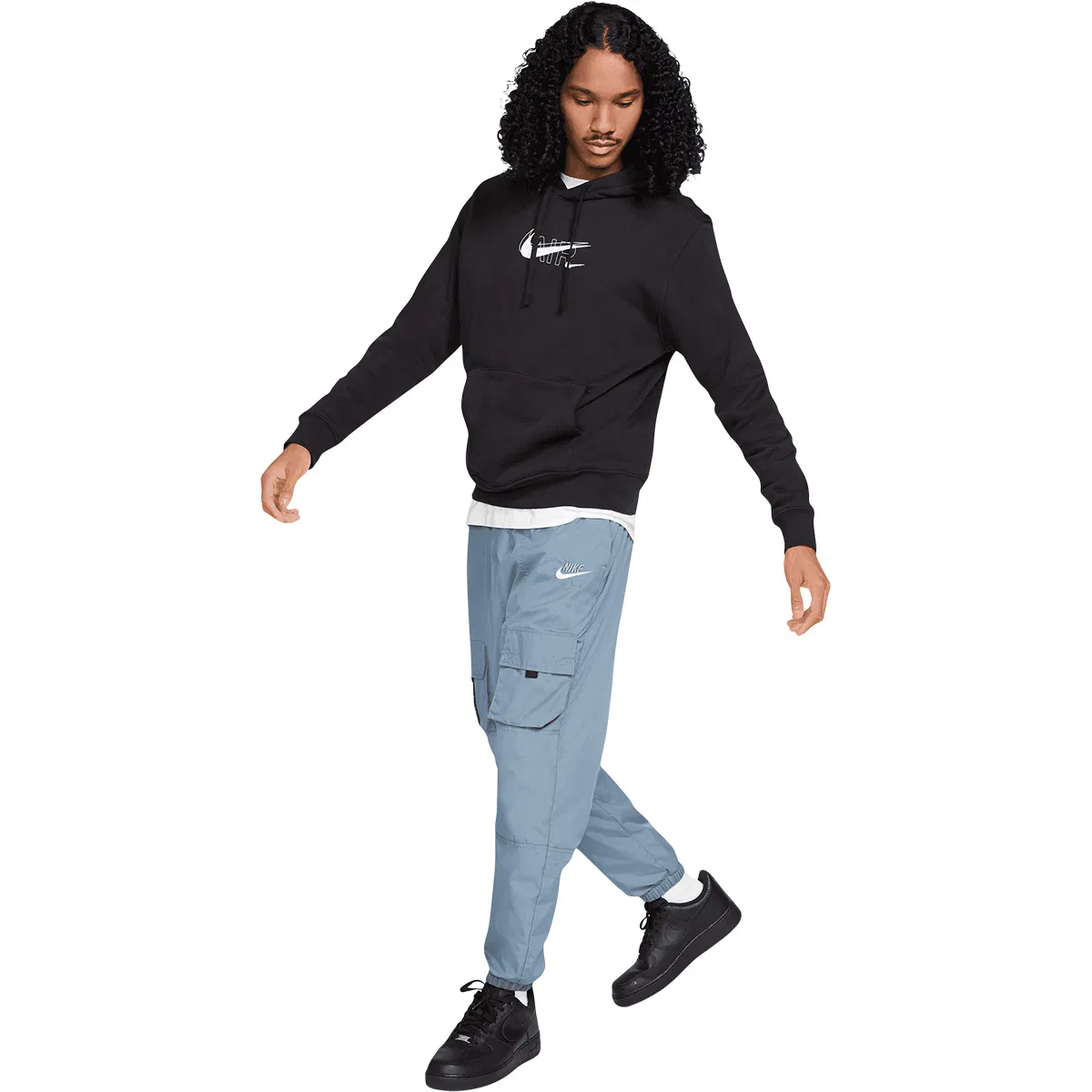 Nike Sportswear Hættetrøje Herre BLACK/BLACK/RED