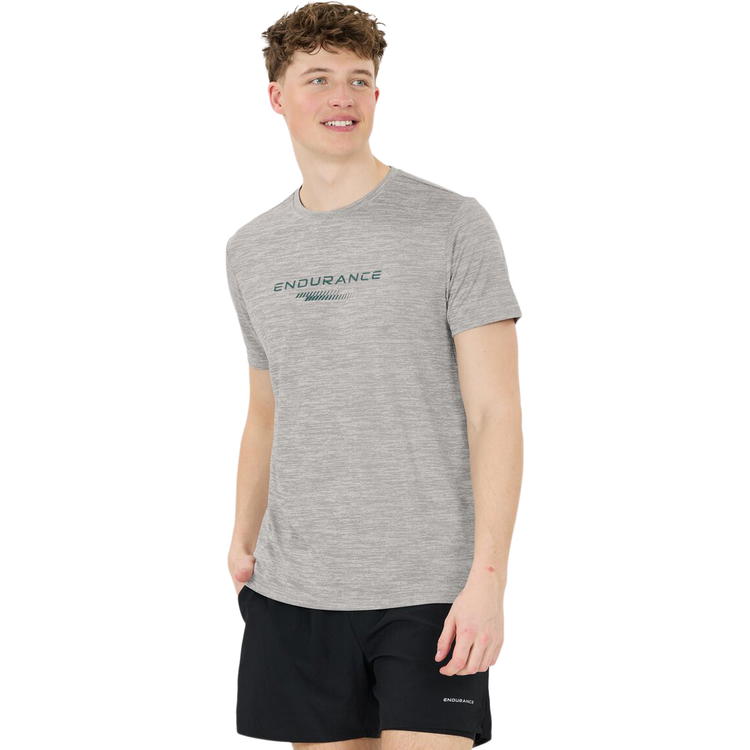 Endurance Portofino Performance Trenings T-skjorte Herre Grey