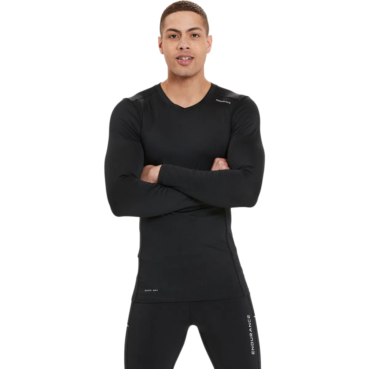 Endurance Power V2 Langærmet Baselayer T-shirt Herre Black