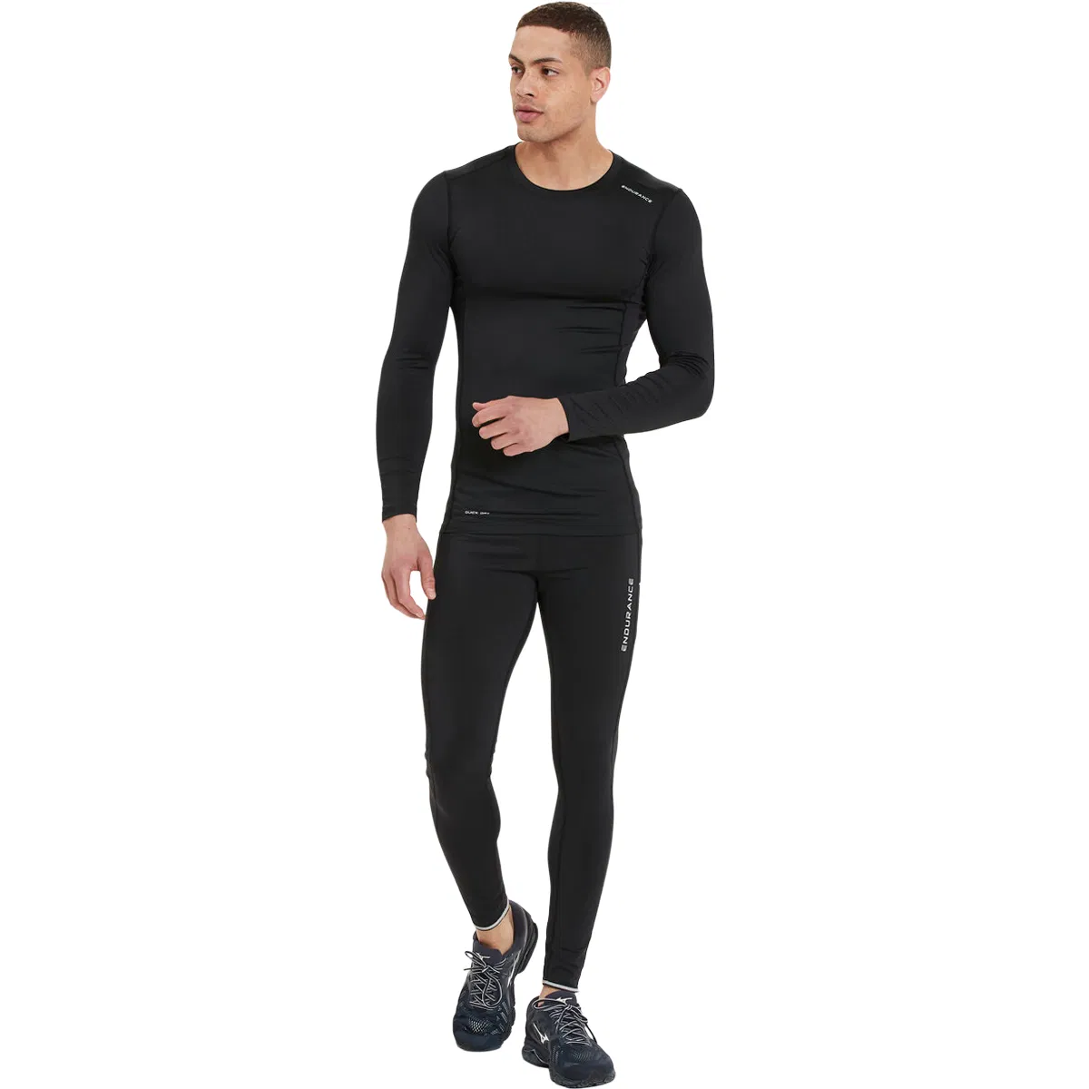 Endurance Power V2 Langærmet Baselayer T-shirt Herre Black