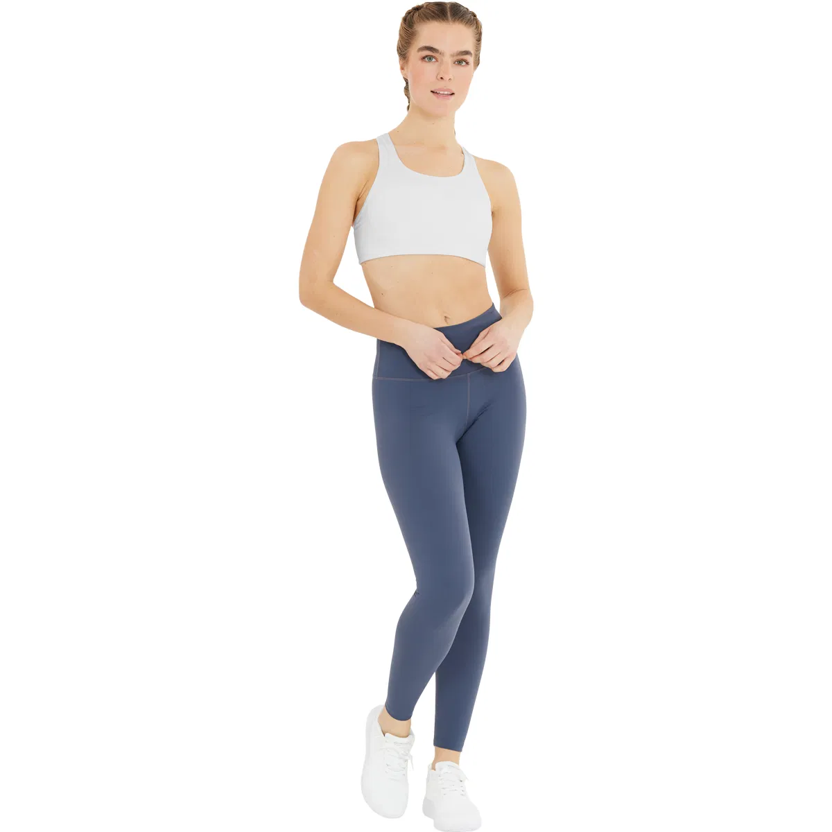 Endurance Alanie Medium Support Sports BH Dame White