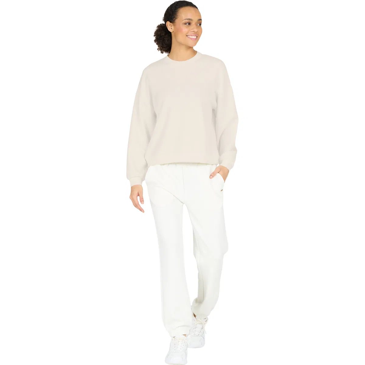 Athlecia Jillnana Crew Neck Sweatshirt Dame Beige