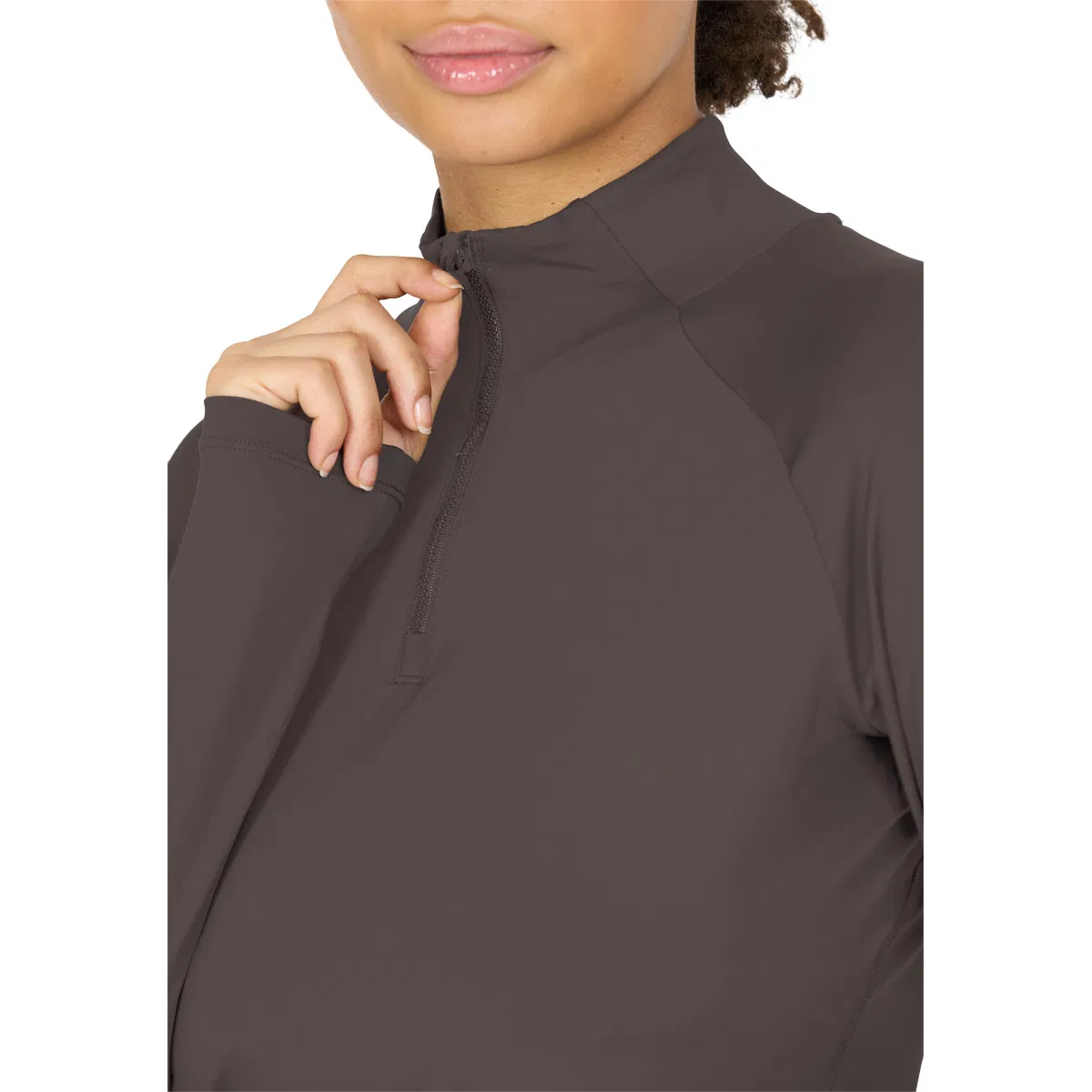Athlecia Grina 1/2 Zip Midlayer Træningstrøje Dame Brown