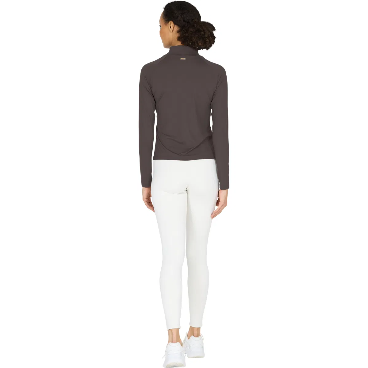 Athlecia Grina 1/2 Zip Midlayer Træningstrøje Dame Brown
