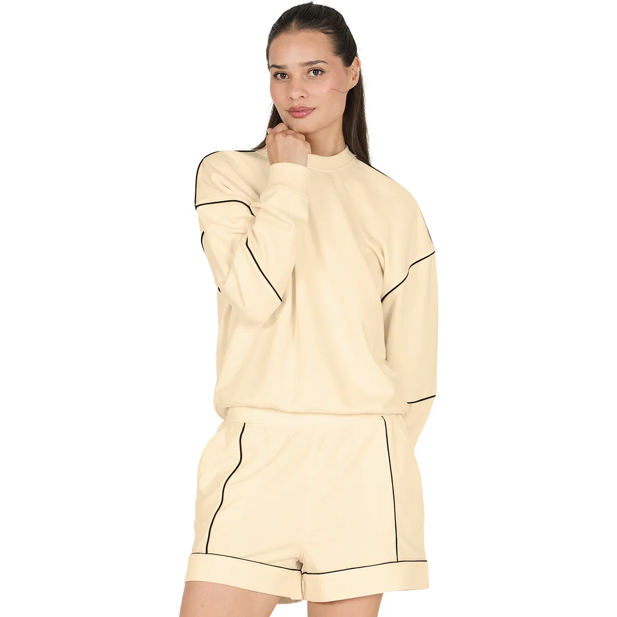 Athlecia Nandy Sweatshirt Dame Beige