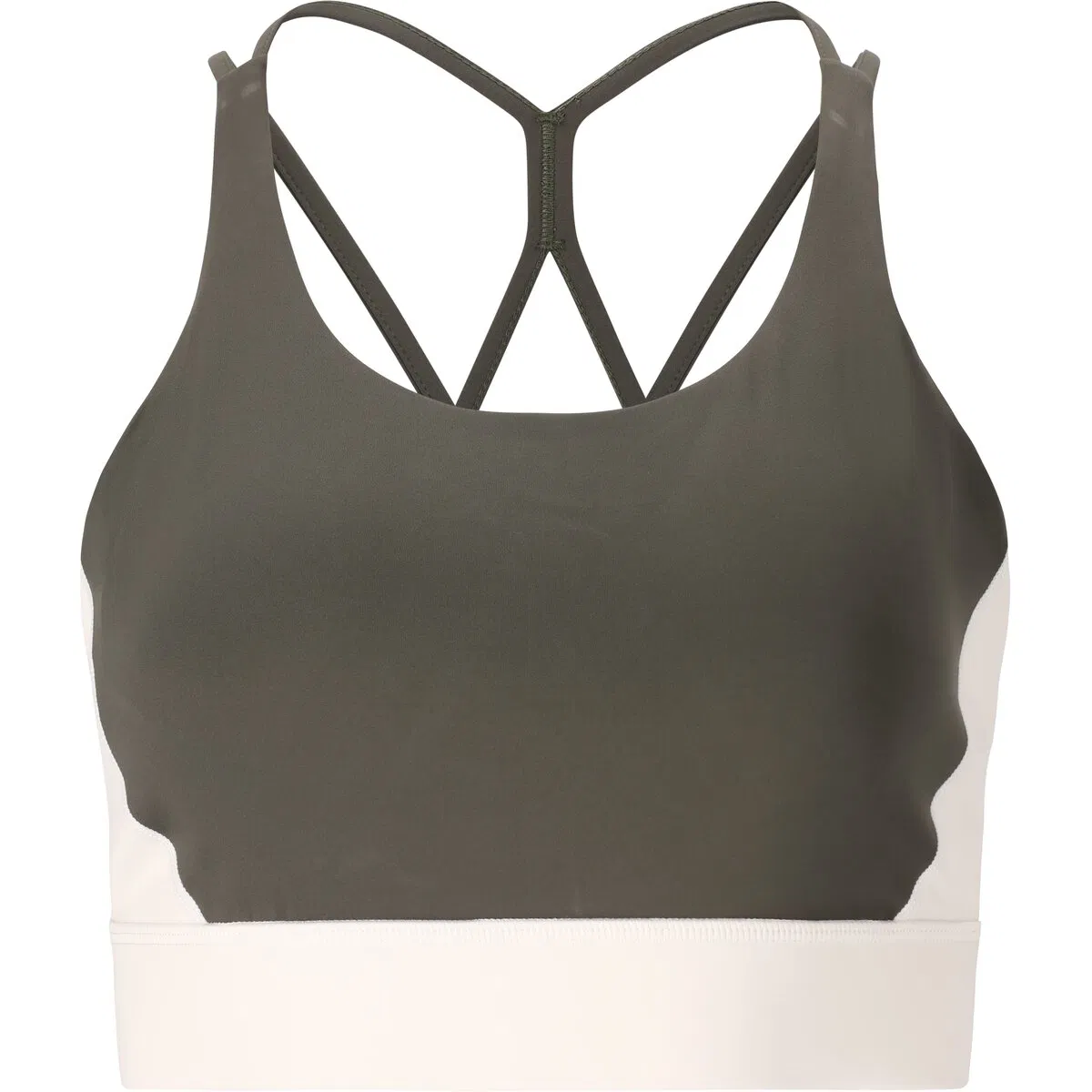Athlecia Aspasia Color Block Light Support Sports BH Dame Brun/hvid