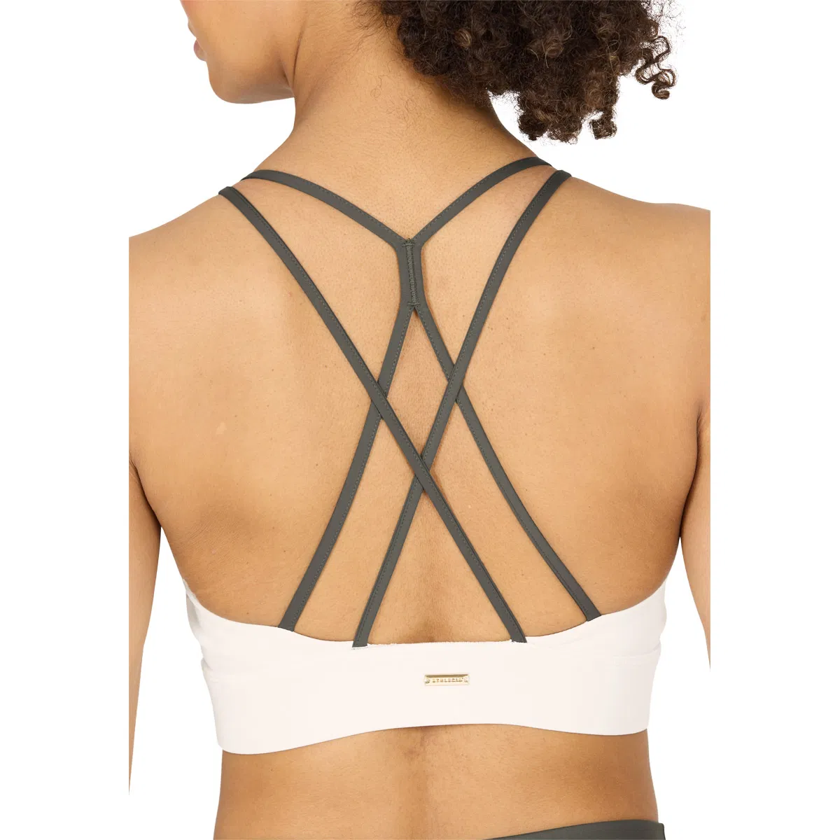 Athlecia Aspasia Color Block Light Support Sports BH Dame Brun/hvid