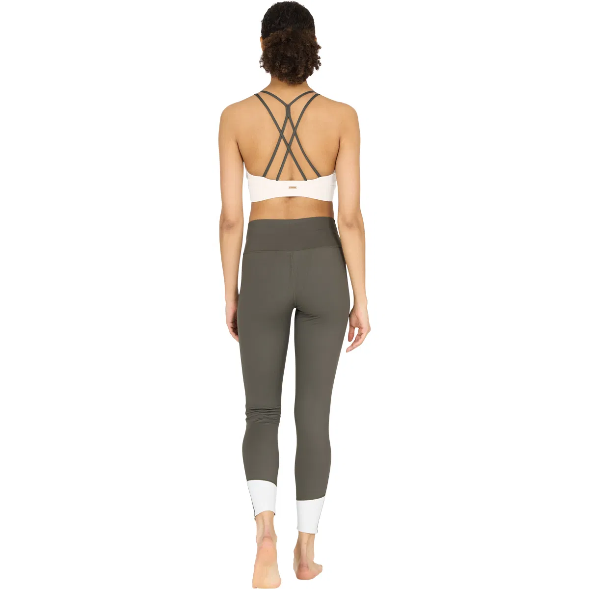 Athlecia Aspasia Color Block Light Support Sports BH Dame Brun/hvid