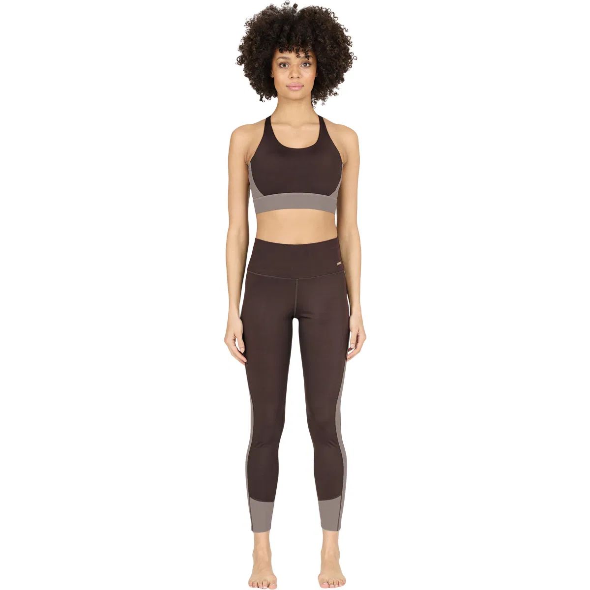 Athlecia Aspasia Color Block Træningstights Dame Brown