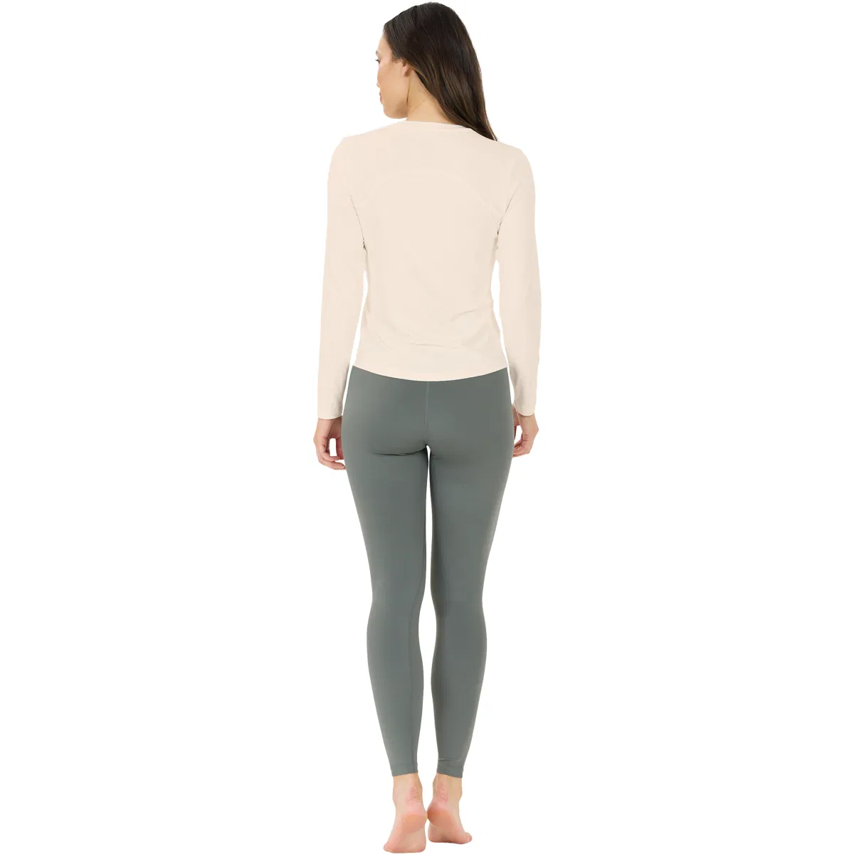 Athlecia Miwa Langærmet Trænings T-shirt Dame Beige