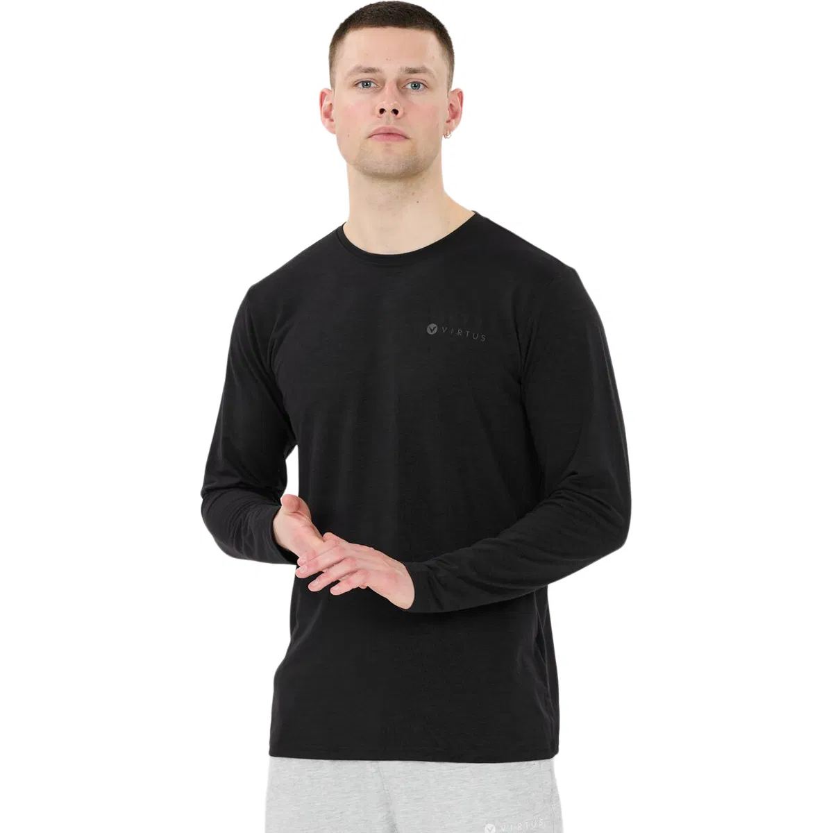 Virtus Joker Langærmet Trænings T-shirt Herre Black