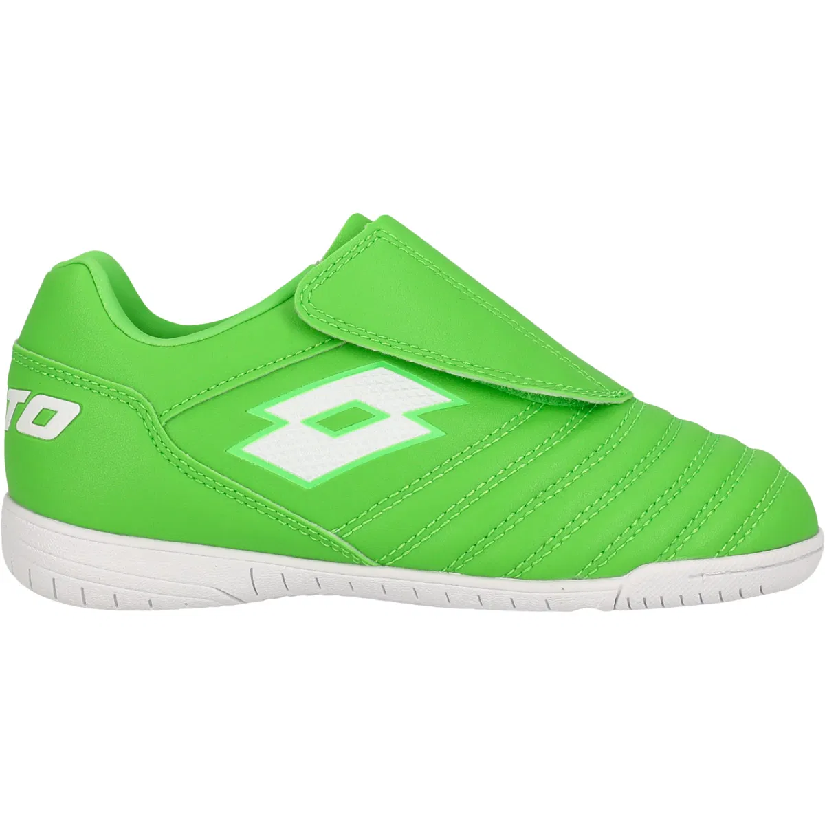 Lotto Milano 700 Velcro IN Fodboldsko Børn Spring Green/All White