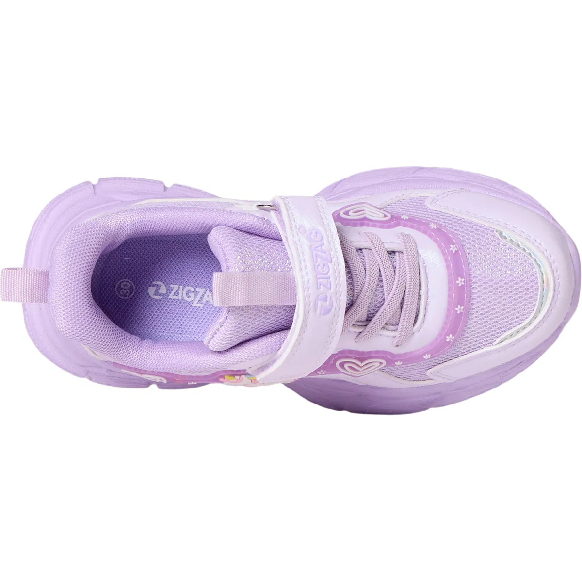 ZigZag Agira Velcro Sneakers M/Lys Børn Purple