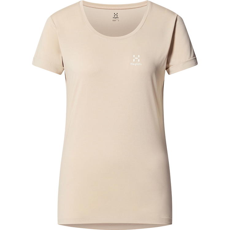Haglöfs Ridge T-shirt Dame Chalk Beige