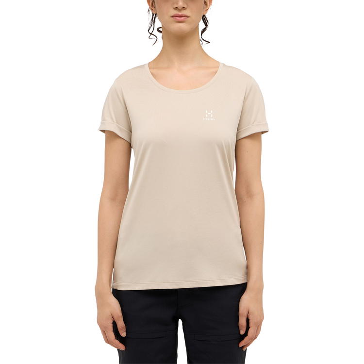Haglöfs Ridge T-shirt Dame Chalk Beige