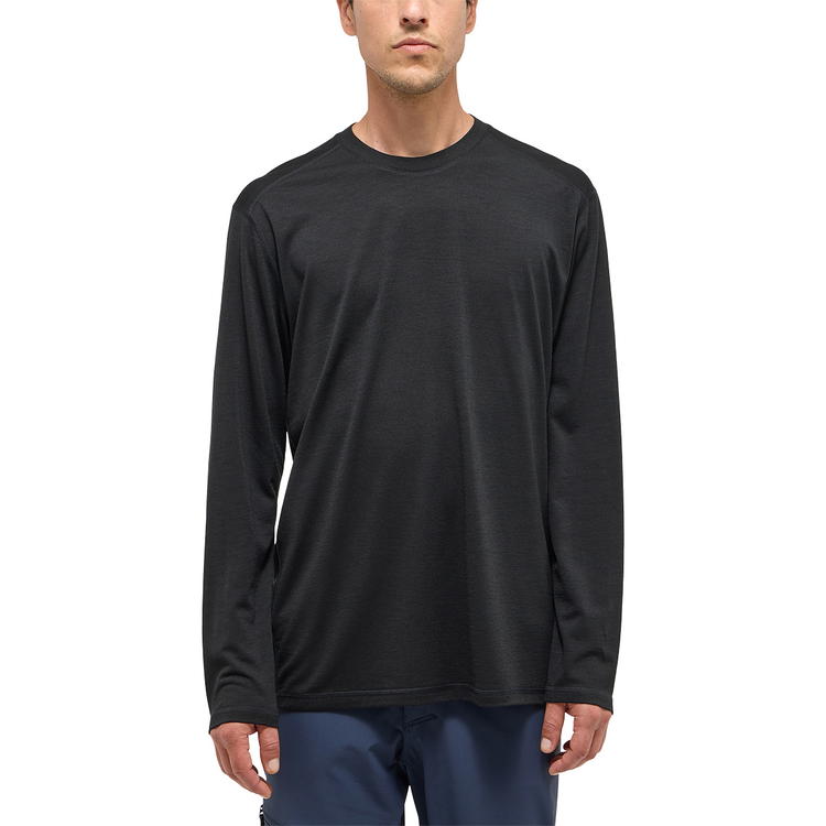 Haglöfs Kaise Wool Langærmet T-shirt Herre True Black