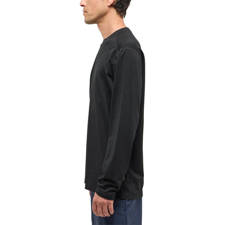 Haglöfs Kaise Wool Langærmet T-shirt Herre True Black