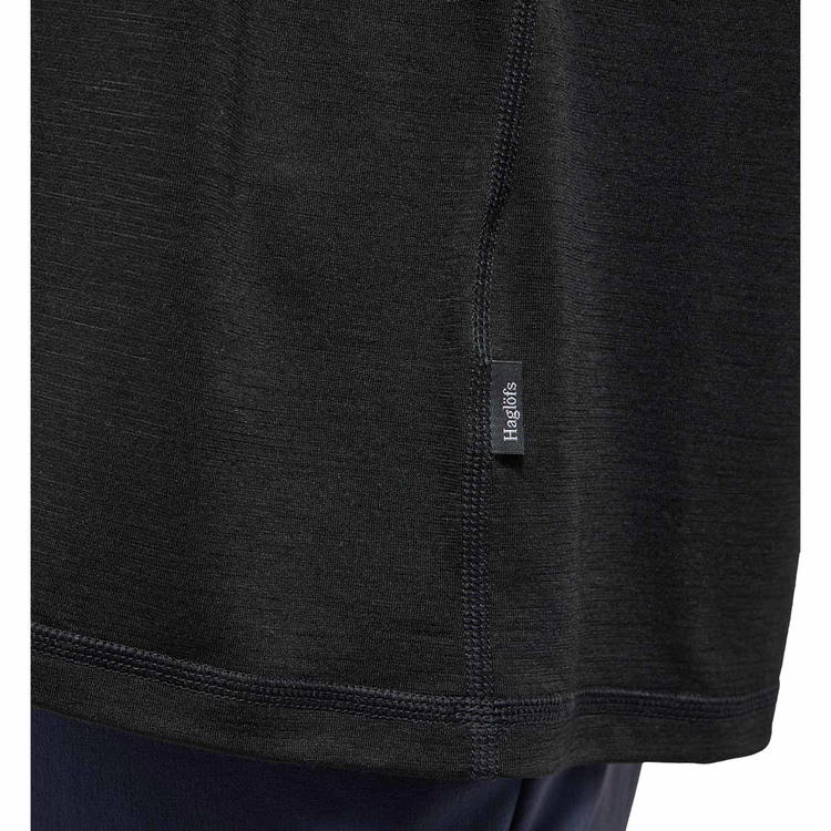 Haglöfs Kaise Wool Langærmet T-shirt Herre True Black
