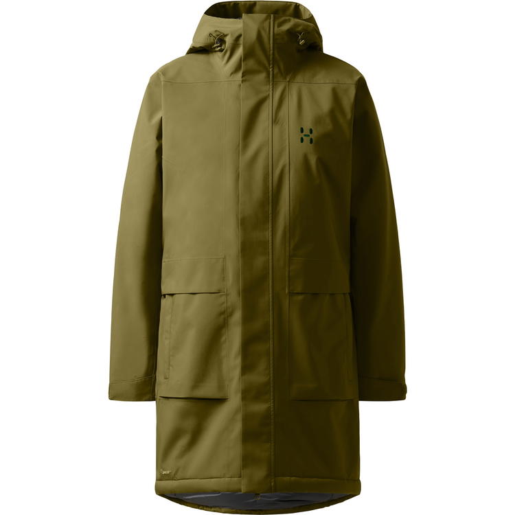Haglöfs Salix Proof Mimic Parka Vinterjakke Dame Olive Green