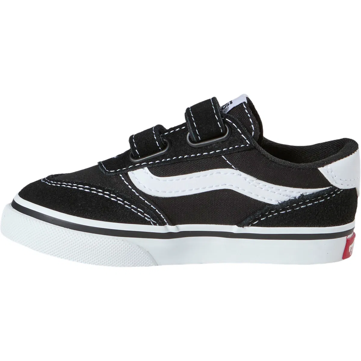 Vans Brooklyn LS Velcro Sneakers Børn BLACK/WHITE