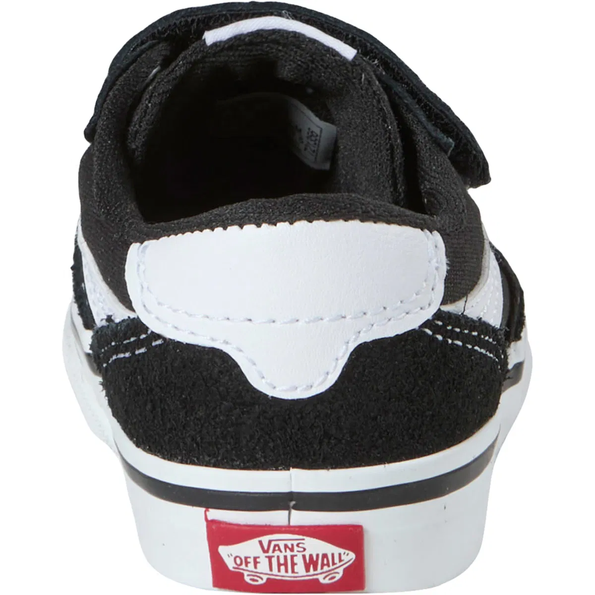 Vans Brooklyn LS Velcro Sneakers Børn BLACK/WHITE