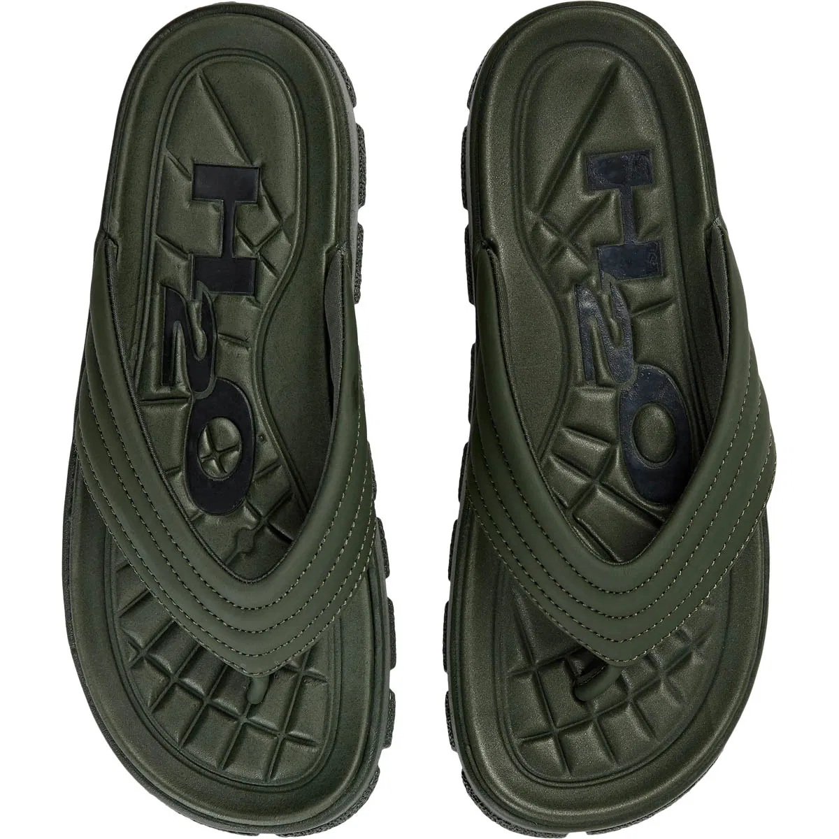 H2O Trek Flip Flop Sandaler Dame Army