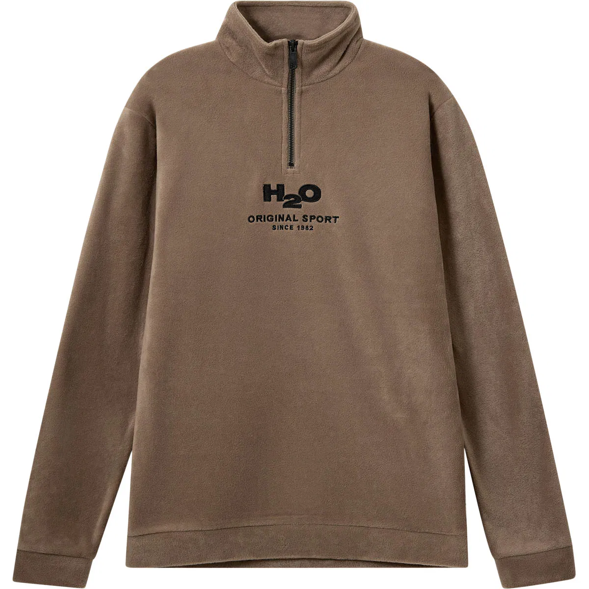 H2O Blåvand 2 Half Zip Fleecegenser Brown