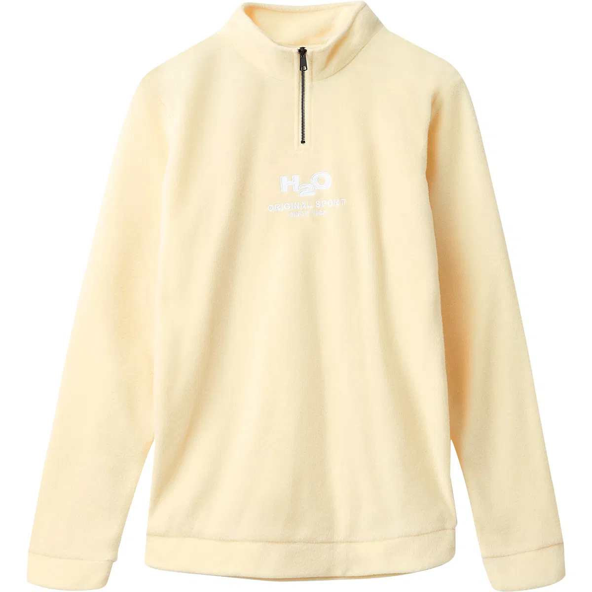 H2O Blåvand 2 Half Zip Fleecegenser Pale Banana