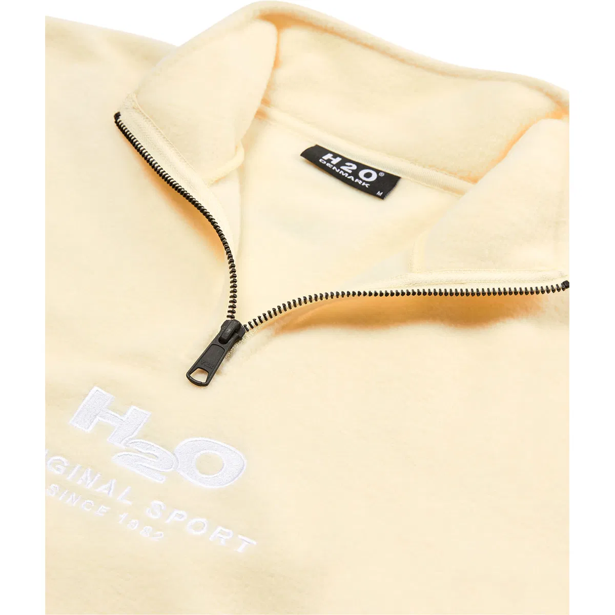 H2O Blåvand 2 Half Zip Fleecegenser Pale Banana