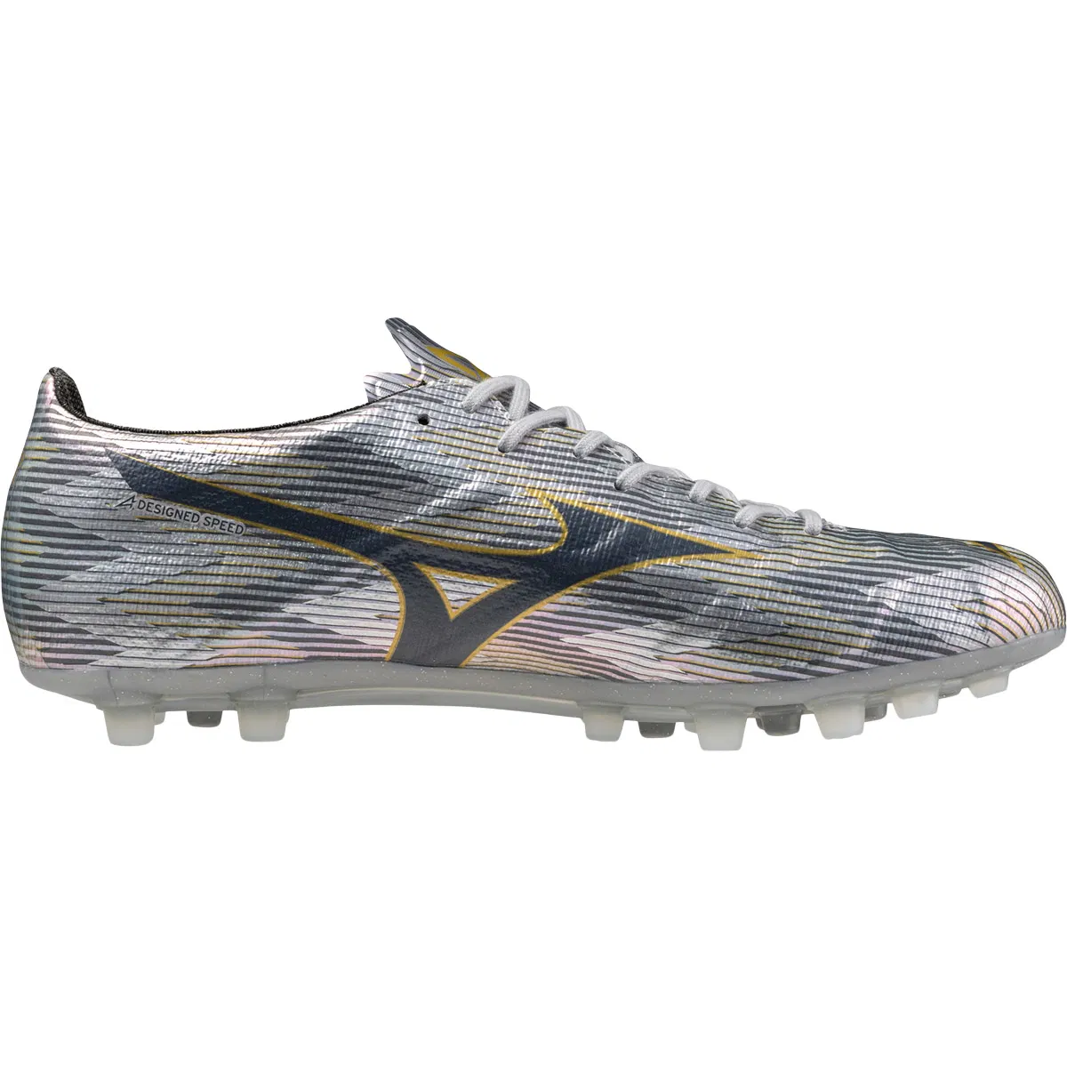 Mizuno Alpha Elite II AG Fodboldstøvler Galaxy Silver/8605 C/Gold