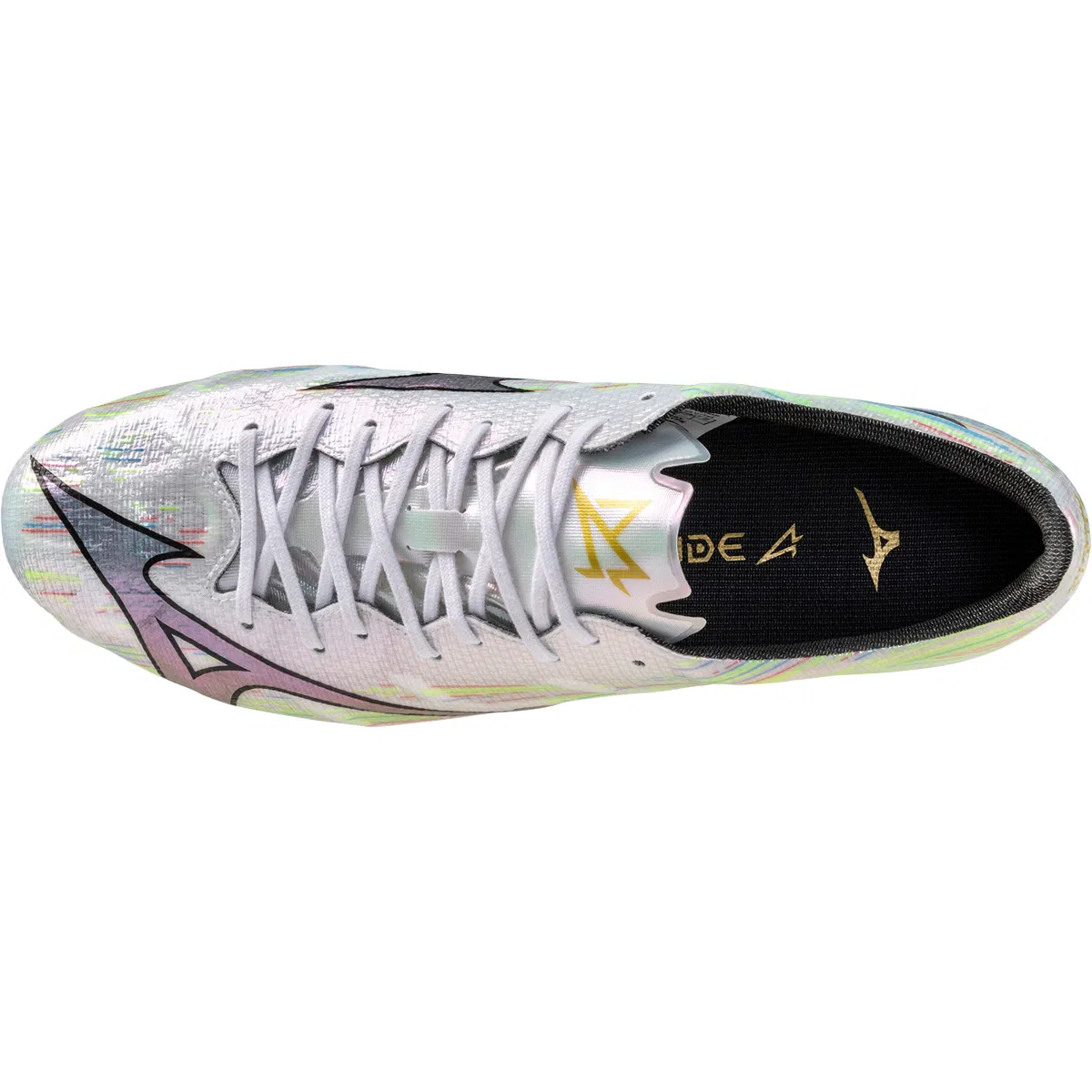 Mizuno Alpha Elite II AG Fodboldstøvler White/Silver Iridiscent/Black