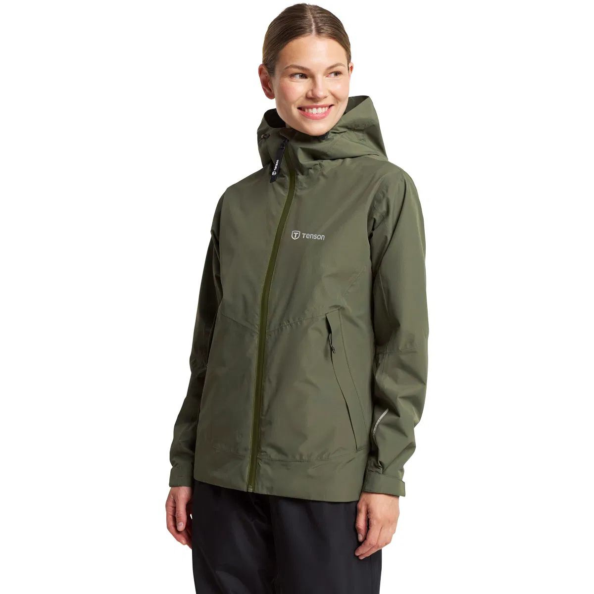 Tenson Winga Regnjakke Dame Green