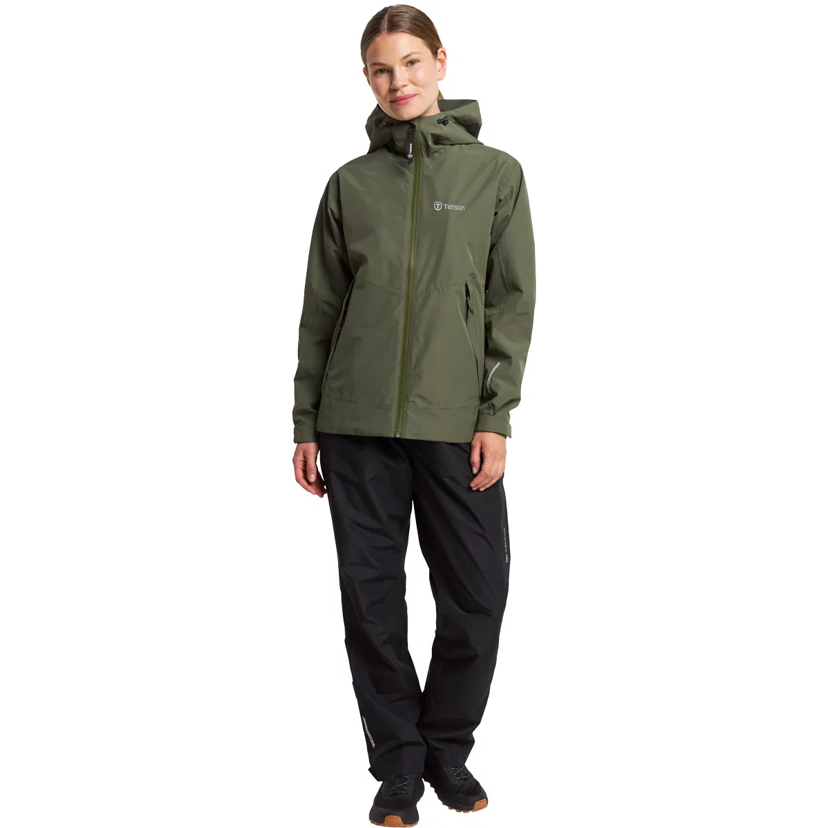 Tenson Winga Regnjakke Dame Green