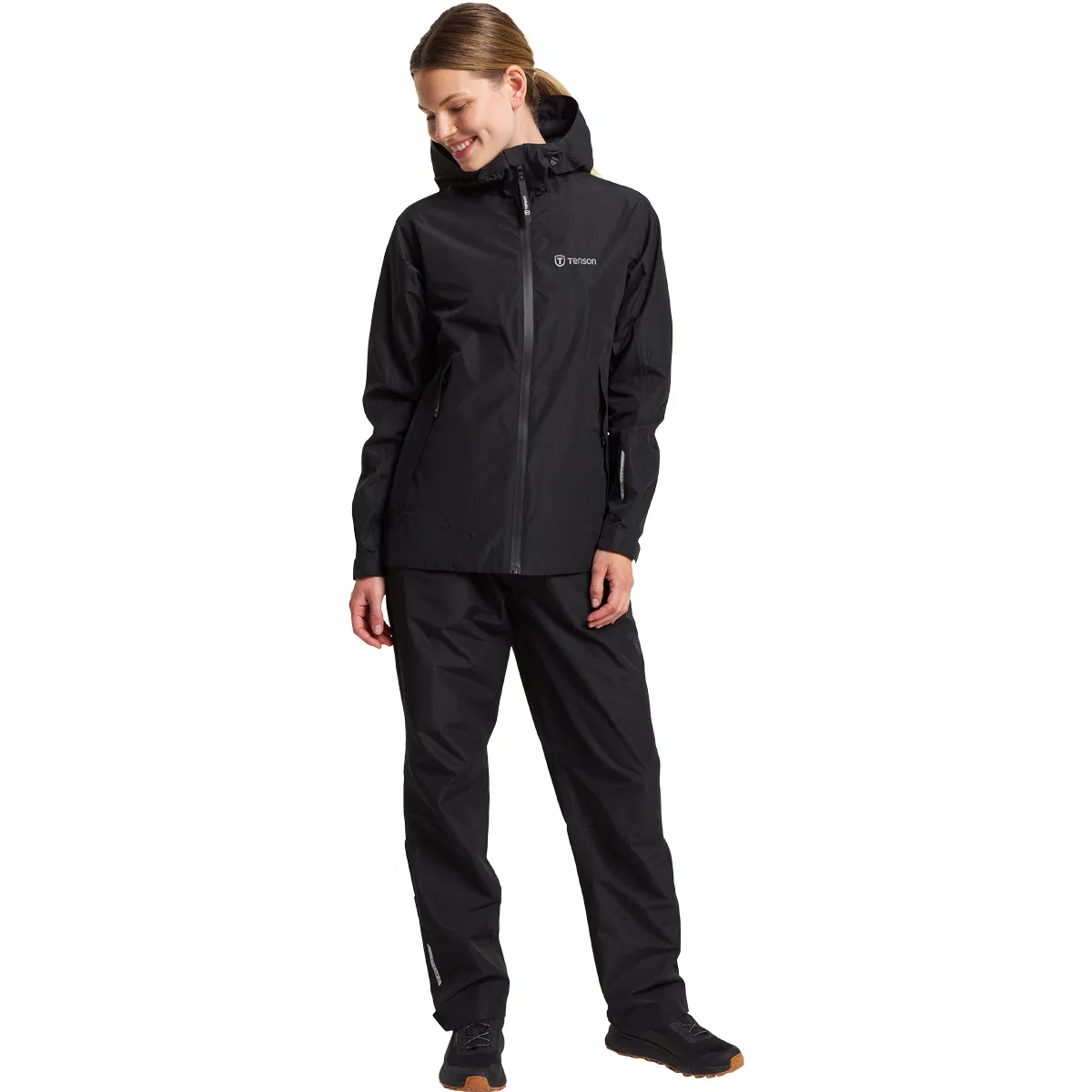 Tenson Winga Regnjakke Dame Black