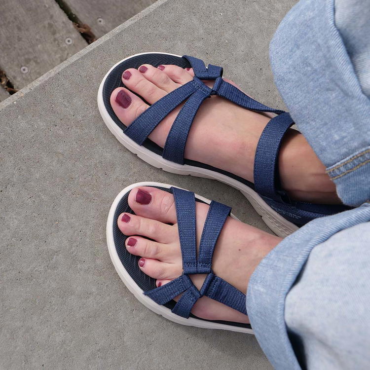 Skechers Go Walk Flex Slip-Ins Sandaler Dame NVY Navy