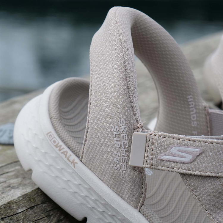 Skechers Go Walk Flex Slip-Ins Sandaler Dame TPE Taupe