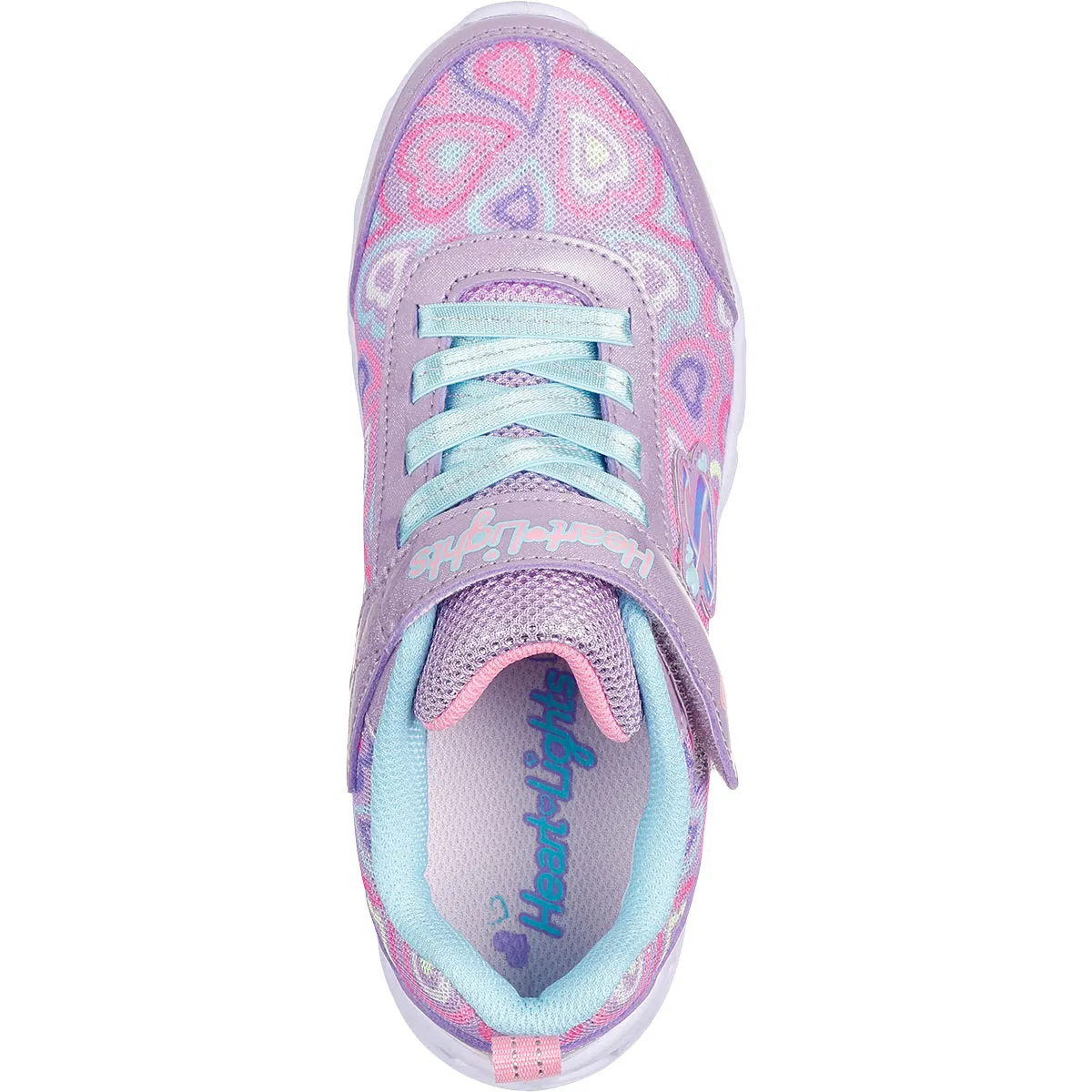 Skechers Heart Lights Boogie Love Velcro Sneakers M/Lys Børn  LVMT Lavenderender Multicolor