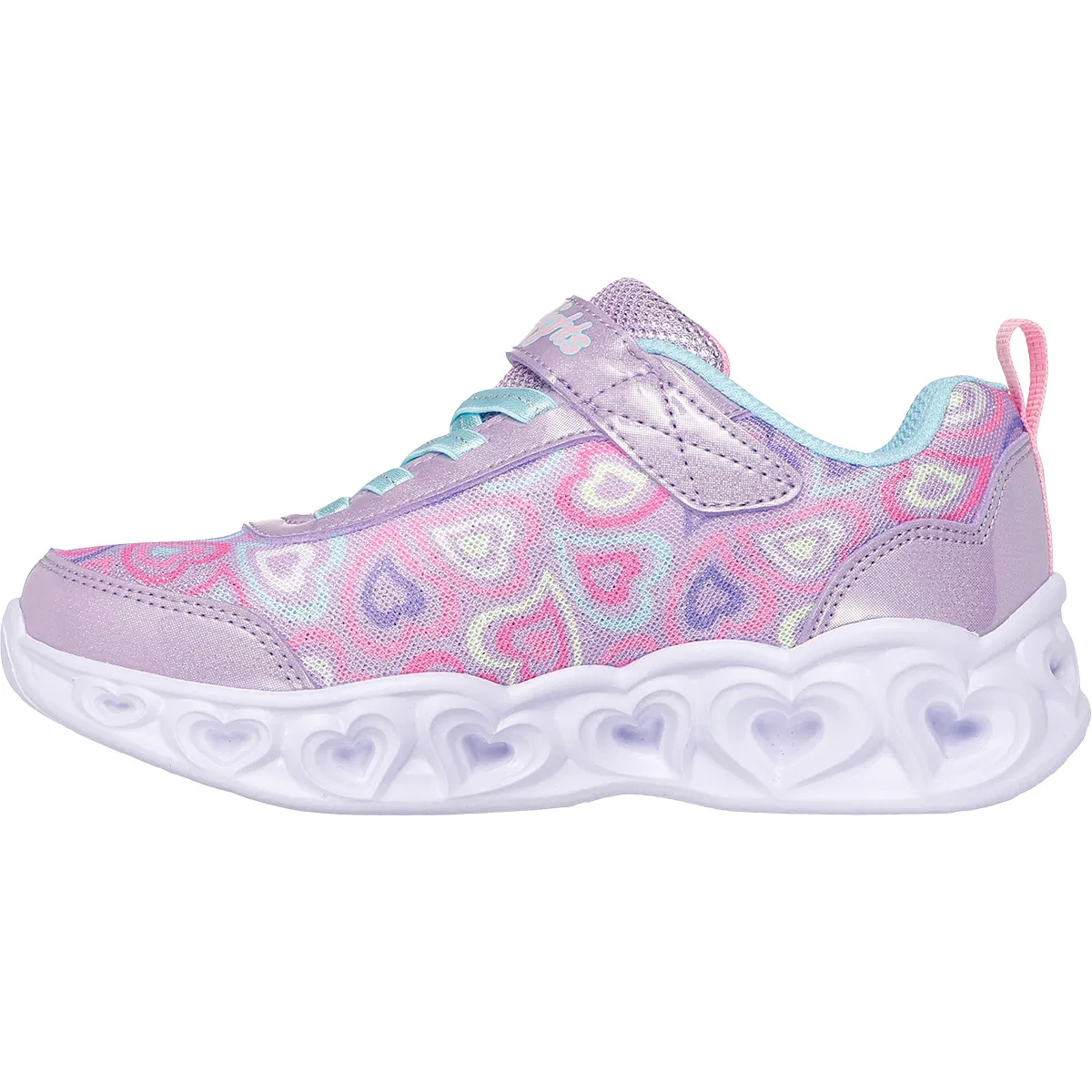 Skechers Heart Lights Boogie Love Velcro Sneakers M/Lys Børn  LVMT Lavenderender Multicolor