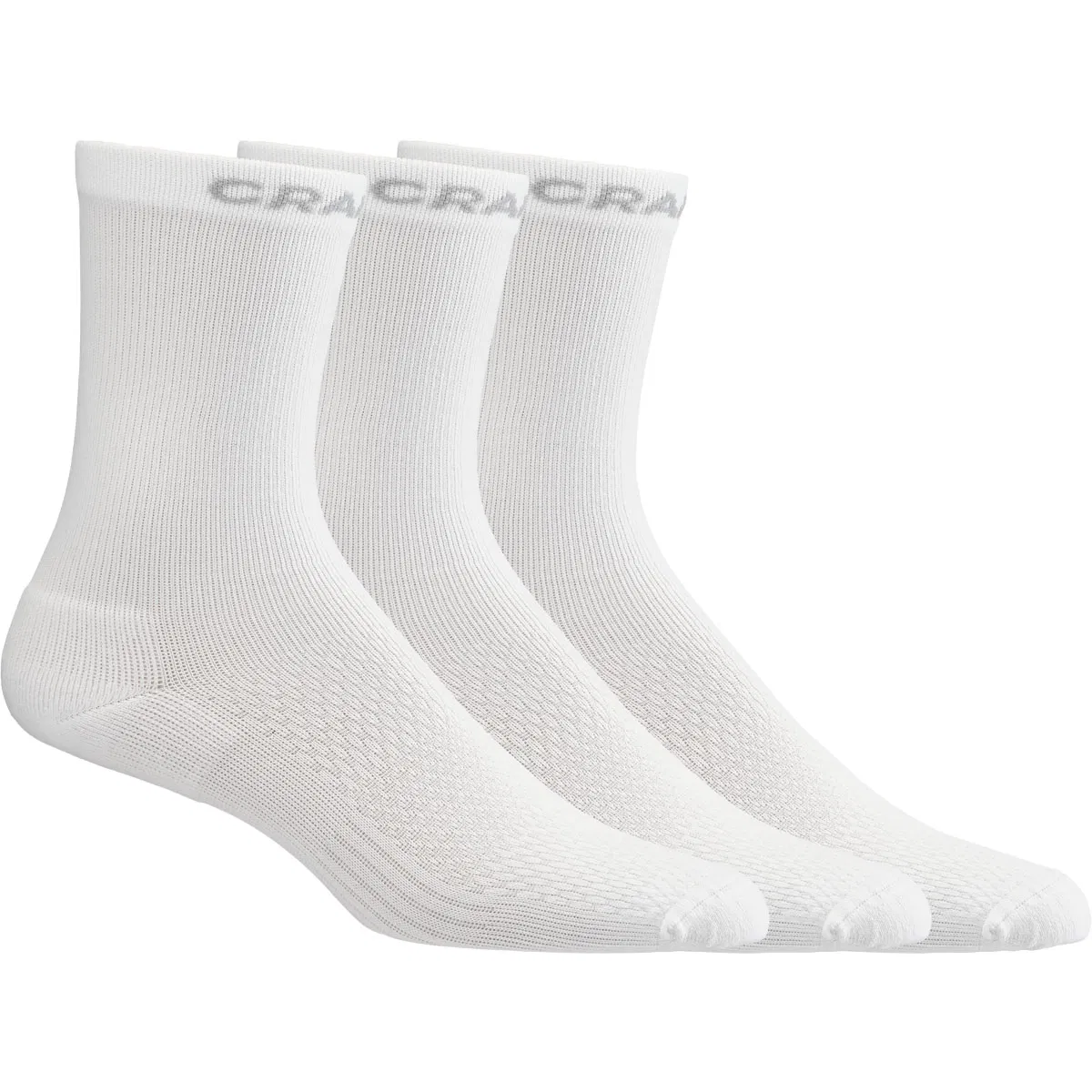 Craft Active High 3-Pak Løpestrømper White