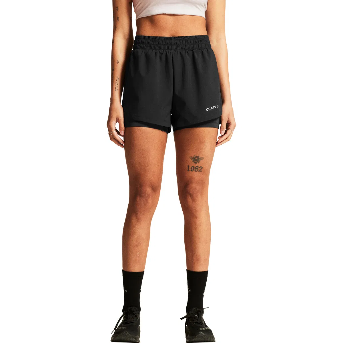 Craft Advanced Essence 2 2in1 Treningsshorts Dame Black