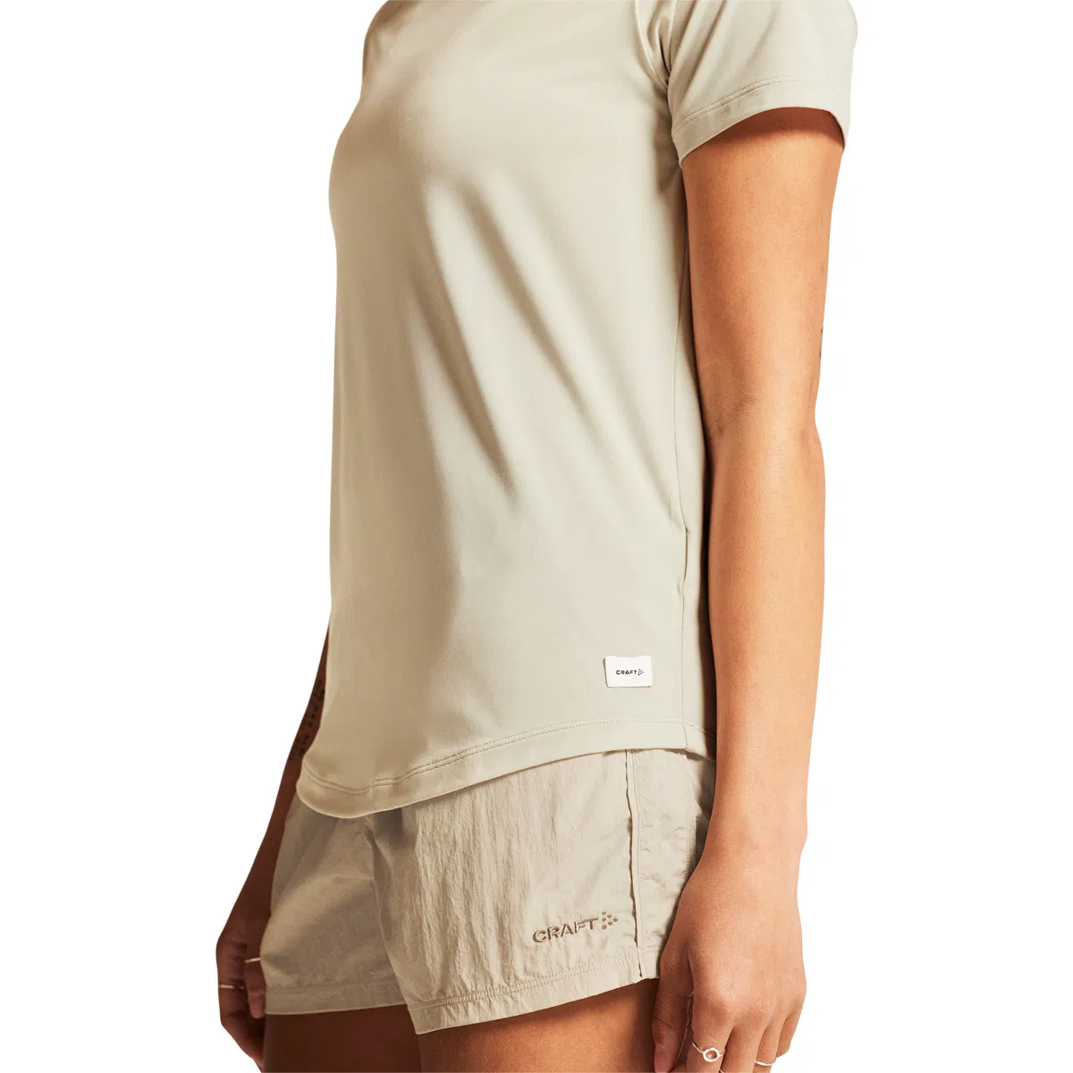 Craft Collective Trænings T-shirt Dame Plaster