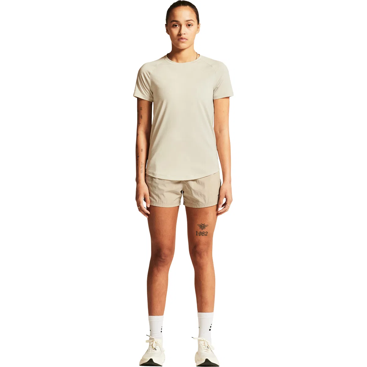 Craft Collective Trænings T-shirt Dame Plaster