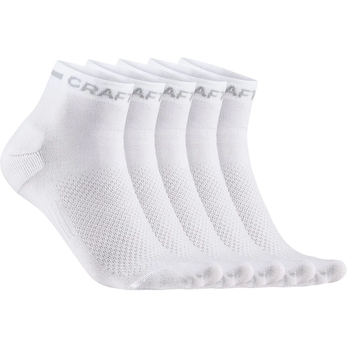 Craft Active Mid 5-Pak Løbestrømper White