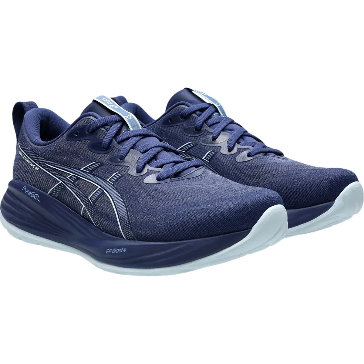 ASICS Gel-Cumulus 27 løpesko herre DEEP AQUA/FLASH YELLOW