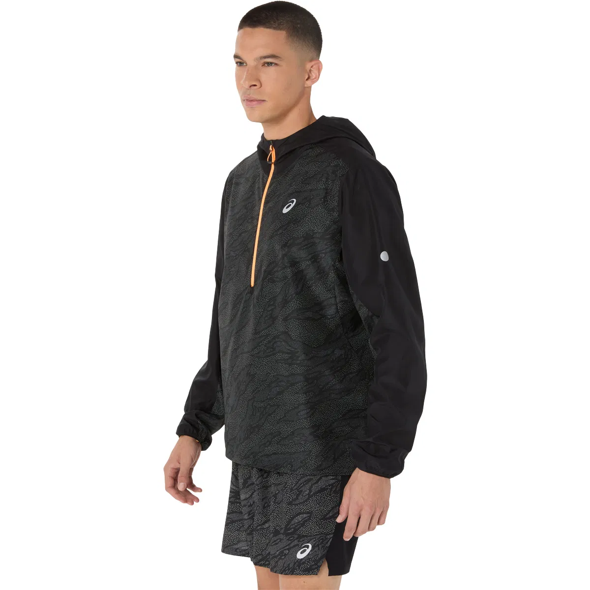 ASICS Fujitrail Packable 1/2 Zip Løbejakke Herre Black