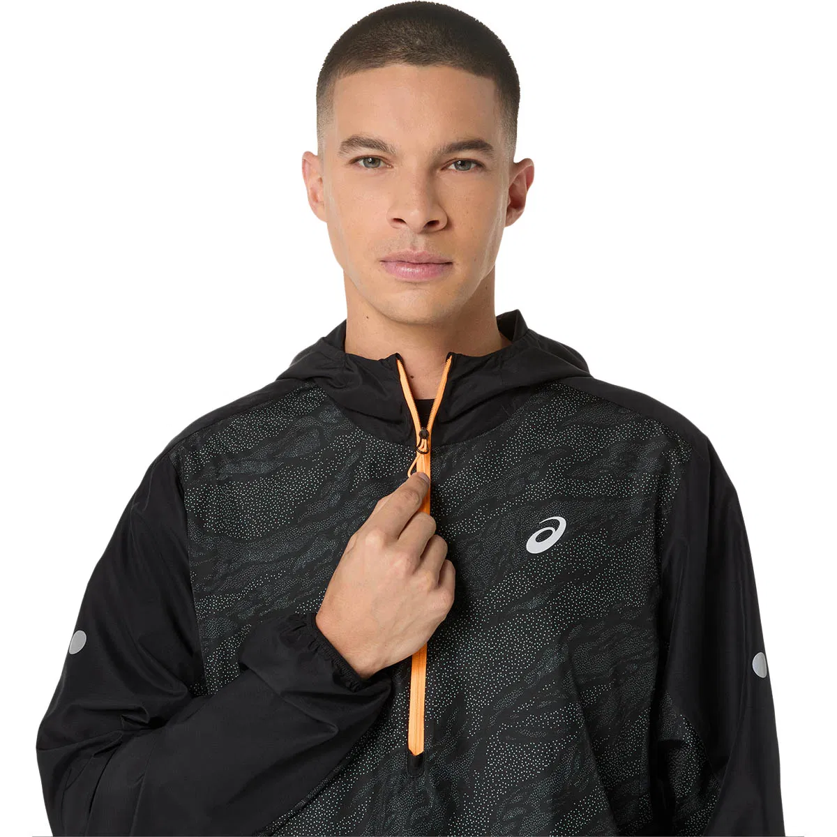 ASICS Fujitrail Packable 1/2 Zip Løbejakke Herre Black