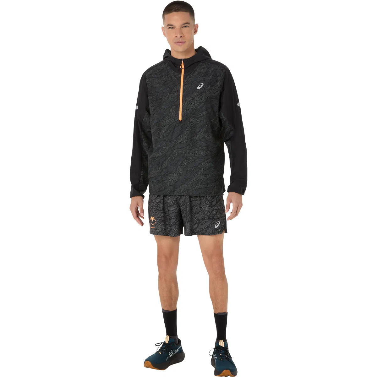 ASICS Fujitrail Packable 1/2 Zip Løbejakke Herre Black