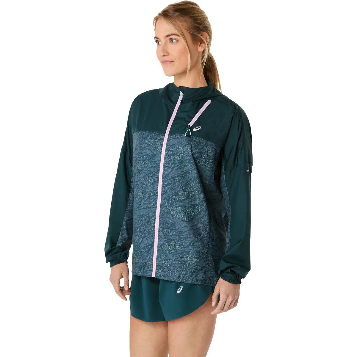 ASICS Fujitrail Packable Løbejakke Dame SAXON GREEN