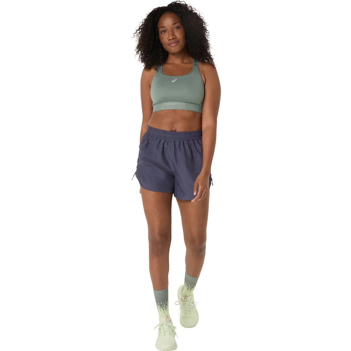 ASICS Road High Support Sports BH Dame Green